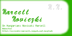 marcell noviczki business card